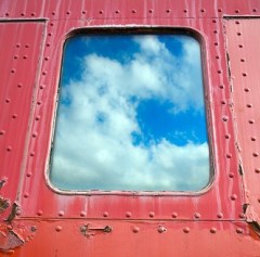 Window With Sky Behind